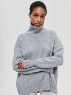 Avery™ – Elegant High Neck Sweater