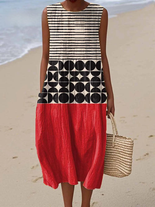 Berlin - Summer Dress with Geometric Print