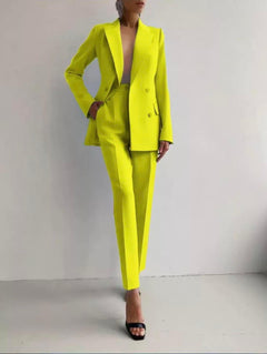 Amira - Women’s Slim Fit Tailored Cigarette Pantsuit