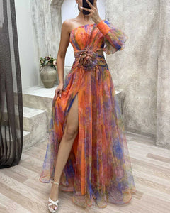 Melia | Elegant Split Dress