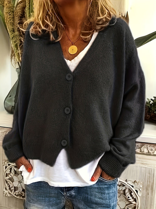Celine - Elegant Open-Front Cardigan