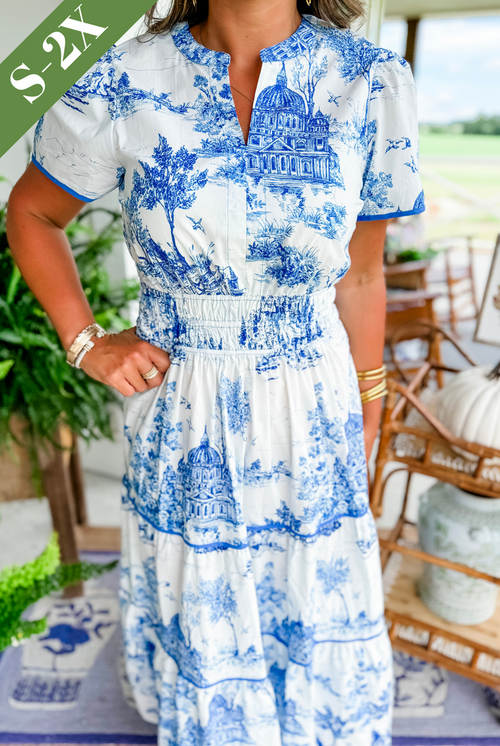 Amelia - Classic Toile Maxi