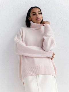 Avery™ – Elegant High Neck Sweater
