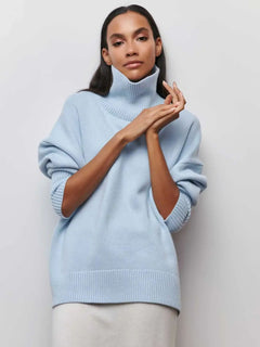 Avery™ – Elegant High Neck Sweater
