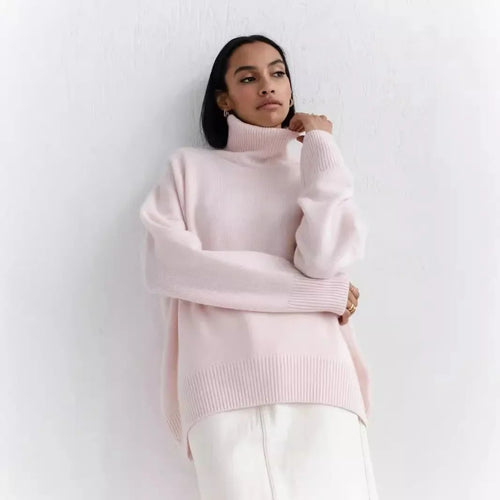 Avery™ – Elegant High Neck Sweater