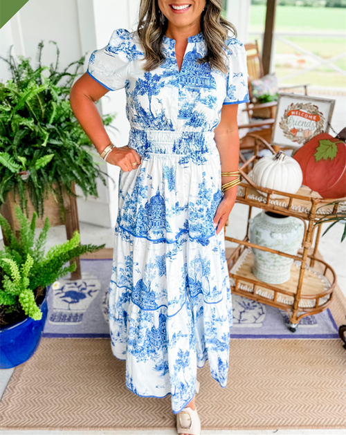 Amelia - Classic Toile Maxi