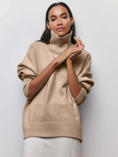 Avery™ – Elegant High Neck Sweater