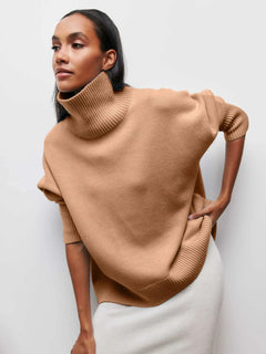 Avery™ – Elegant High Neck Sweater