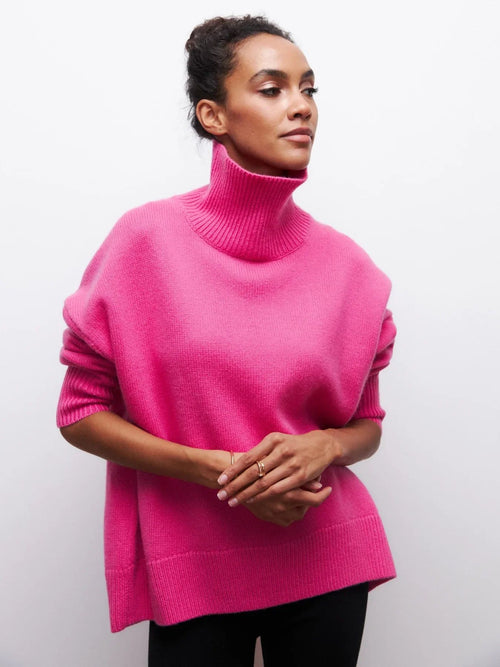Avery™ – Elegant High Neck Sweater