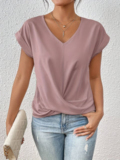 Silky - Elegant V-Neck Summer Top