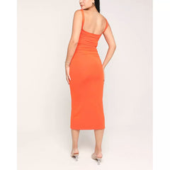 Square Neck Midi Dress