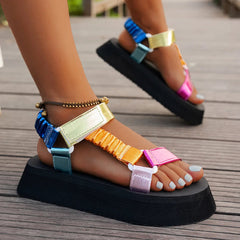 Aura | Iridescent Platform Sandal™