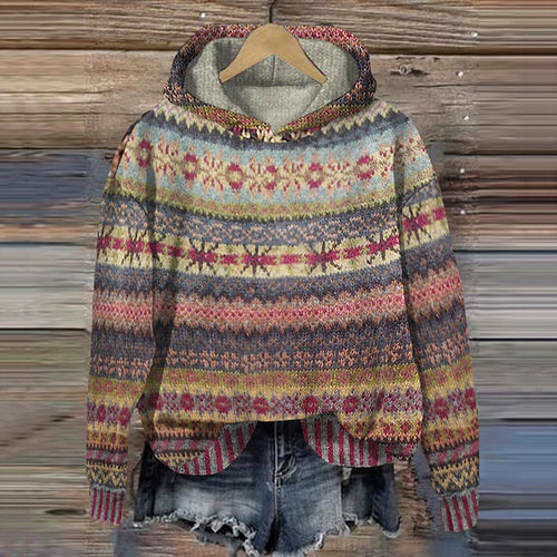 Charlotte - Ethnic Retro Hoodie