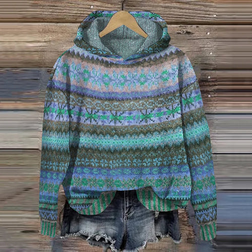 Charlotte - Ethnic Retro Hoodie