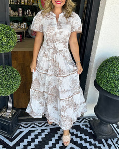 Amelia - Classic Toile Maxi
