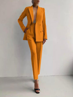 Amira - Women’s Slim Fit Tailored Cigarette Pantsuit