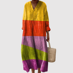 Esmee - Sunset Stripe Oversized Maxi Dress