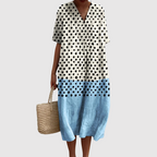 Maya - Polka Dot Dip-Dye Midi Dress