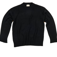 Heavy Crew | Merino Wool | Black