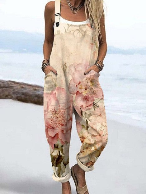 Madison - Effortless Style Vintage Floral Jumpsuit