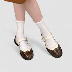 June – Leather Mary Janes