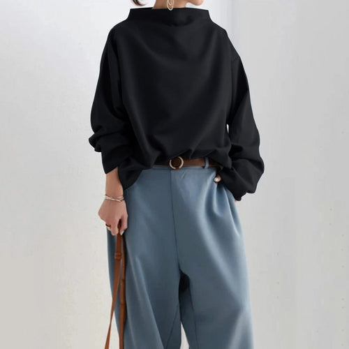Samantha - High-Neck Soft Knit Top