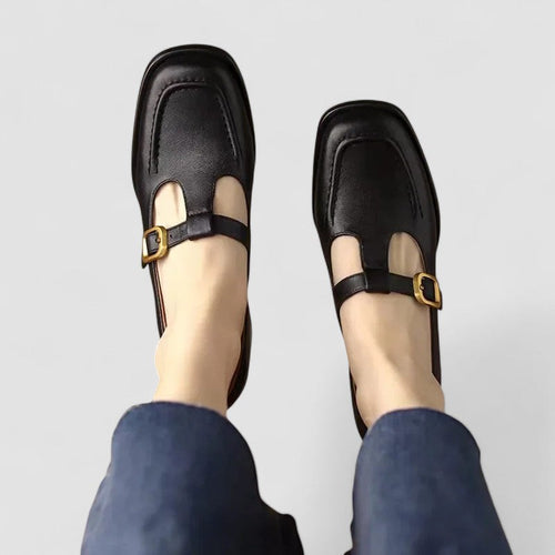Lara – Woven Buckle Mary Janes