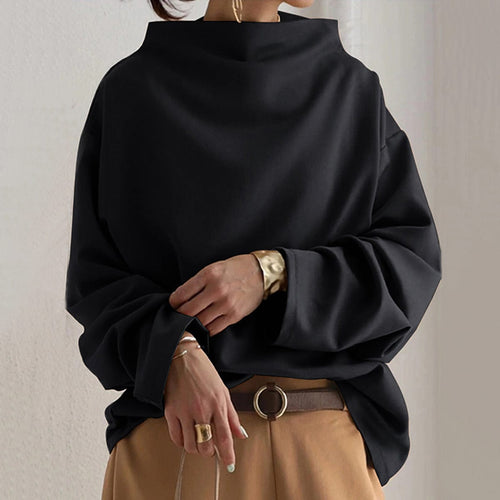Samantha - High-Neck Soft Knit Top