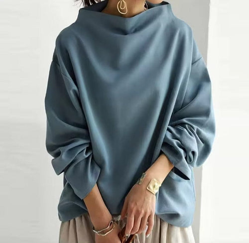 Samantha - High-Neck Soft Knit Top