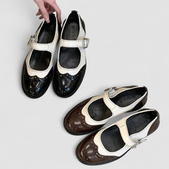 June – Leather Mary Janes