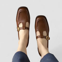 Lara – Woven Buckle Mary Janes
