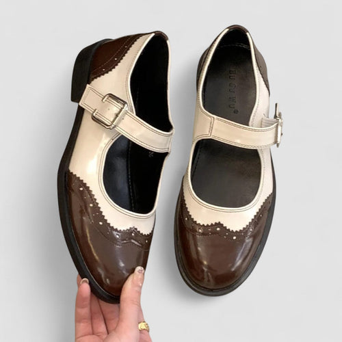 June – Leather Mary Janes