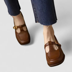 Lara – Woven Buckle Mary Janes