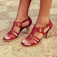 Jane™ - Chic Strappy Heeled Sandals