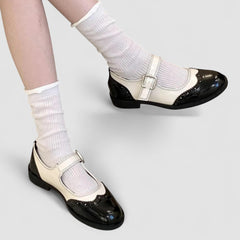 June – Leather Mary Janes