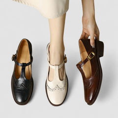 Anya – Pointed T-Bar Mary Janes
