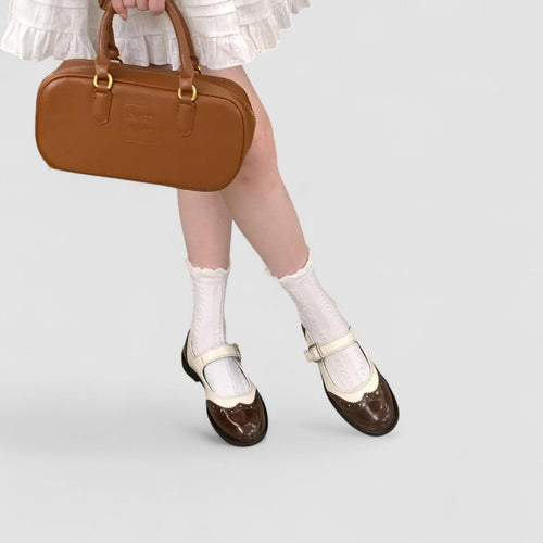 June – Leather Mary Janes