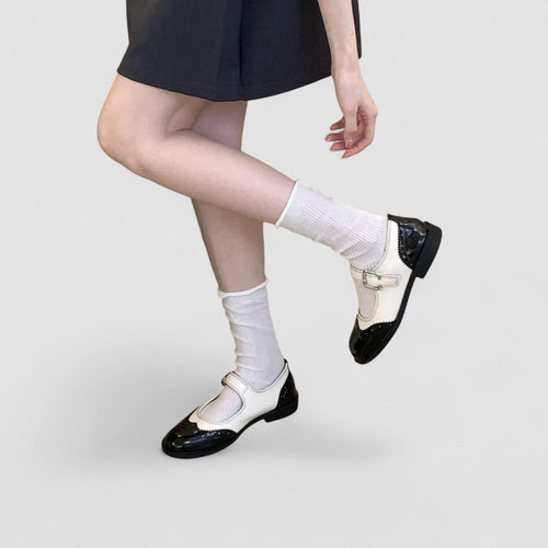 June – Leather Mary Janes