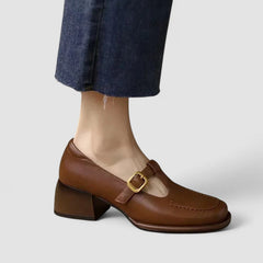 Lara – Woven Buckle Mary Janes