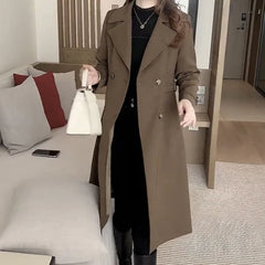 Kath™ – Sophisticated Wool Trench Coat