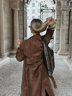 Aurora™ - Suede Trench Coat