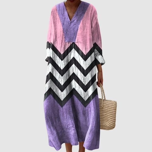 Josephine - Zigzag Mood Maxi Dress