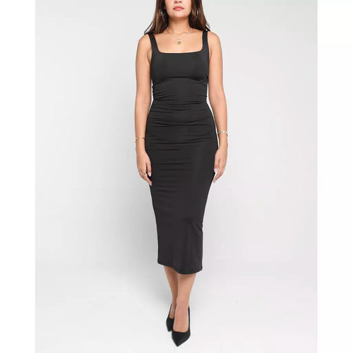 Square Neck Midi Dress