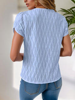 Yelina™ - Elegant Textured Blouse
