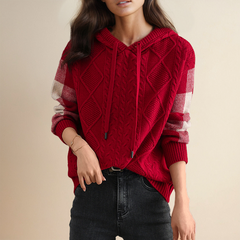 Lily - Jacquard Hooded Sweater