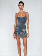 Amelia - Elegant Slim Fit Side Slit Dress