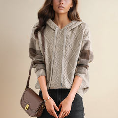Lily - Jacquard Hooded Sweater
