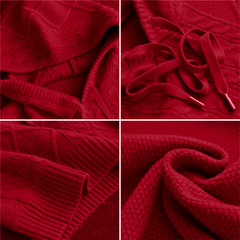 Lily - Jacquard Hooded Sweater