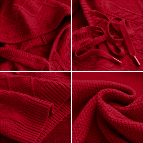 Lily - Jacquard Hooded Sweater