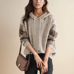 Lily - Jacquard Hooded Sweater